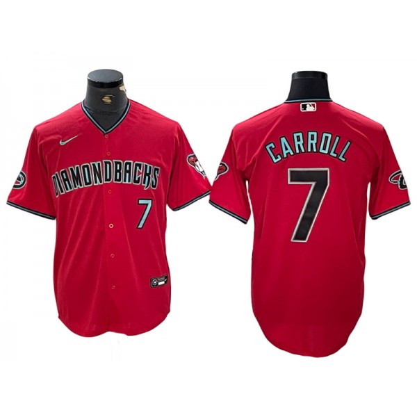 Arizona Diamondbacks #7 Corbin Carroll Red 2024 Cool Base Jersey