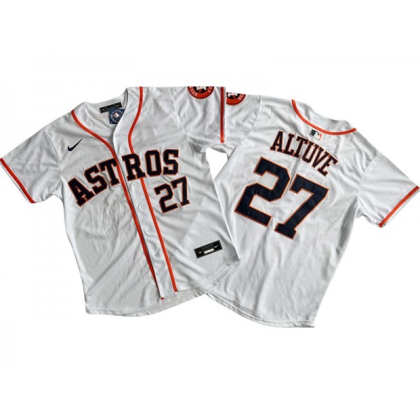 Houston Astros #27 Jose Altuve White Limited Jersey