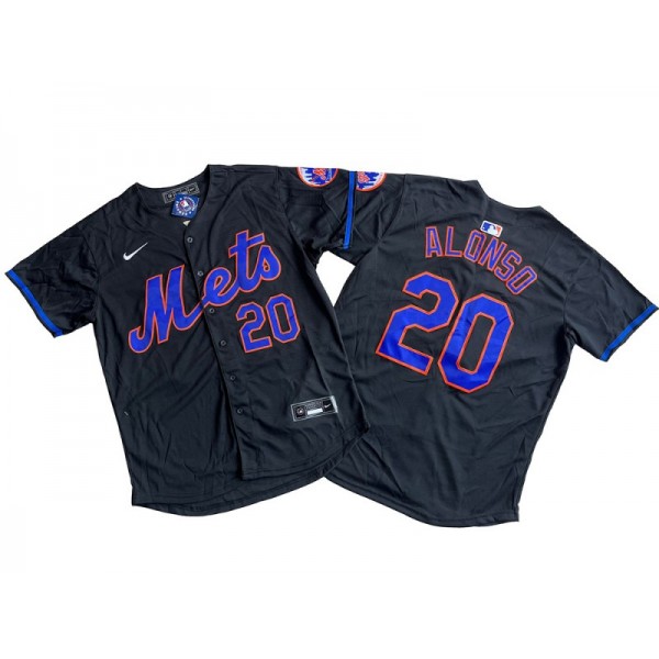 New York Mets #20 Pete Alonso Black Limited Jersey