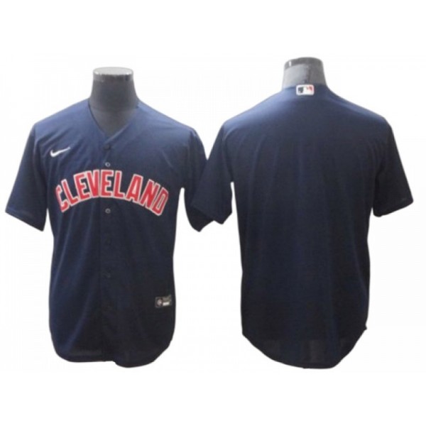 Cleveland Guardians Blank Navy Alternate Cool Base Jersey