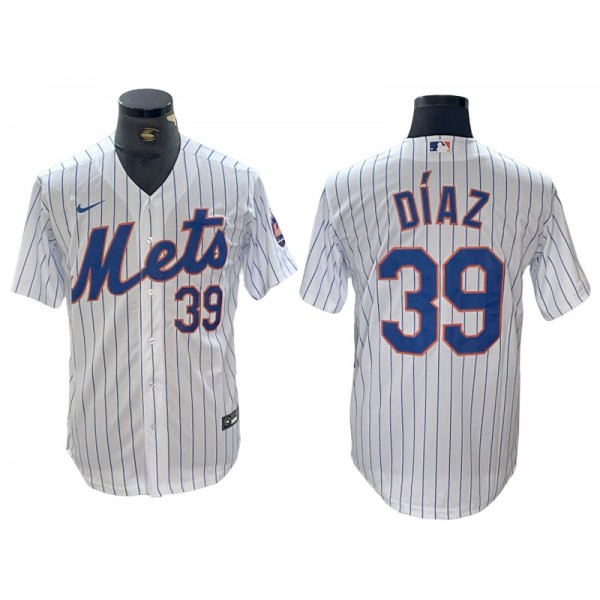 New York Mets #39 Edwin Díaz White Home Limited Jersey