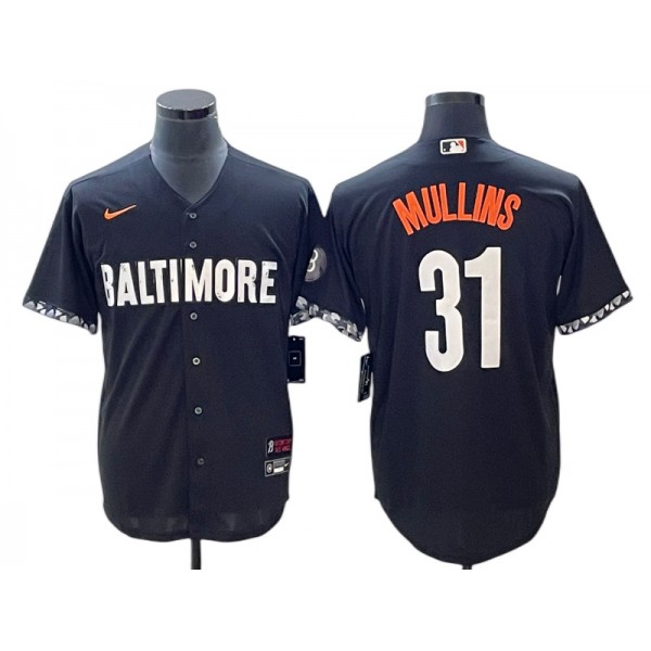 Baltimore Orioles #31 Cedric Mullins Black 2023 City Connect Jersey