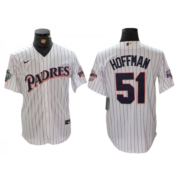 San Diego Padres #51 Trevor Hoffman White Cool Base Jersey