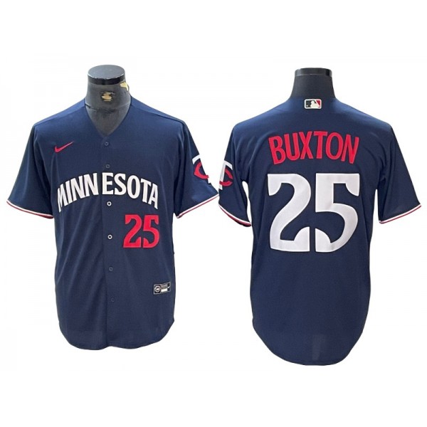 Minnesota Twins #25 Byron Buxton Navy Alternate Limited Jersey