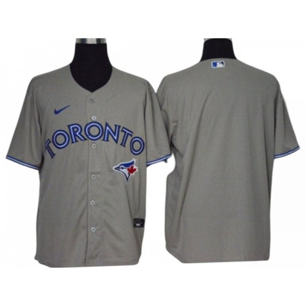 Toronto Blue Jays Blank Gray Cool Base Jersey