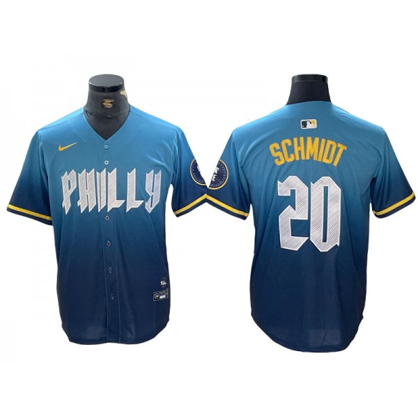 Philadelphia Phillies #20 Mike Schmidt Blue 2024 City Connect Limited Jersey