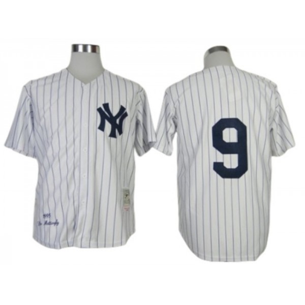 New York Yankees #9 Roger Maris White 1961 Throwback Jersey