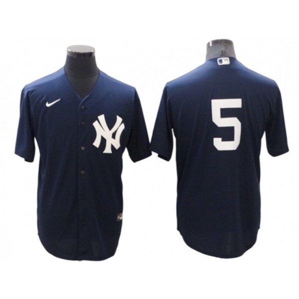 New York Yankees #5 Joe DiMaggio Navy Alternate Cool Base Jersey