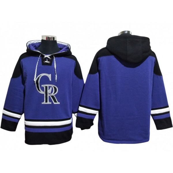 Colorado Rockies Purple Pullover Hoodie Jersey