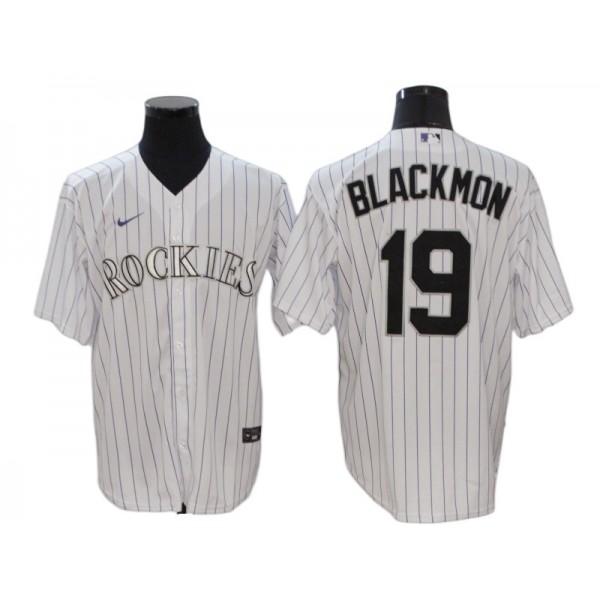 Colorado Rockies #19 Charlie Blackmon White Home Cool Base Jersey