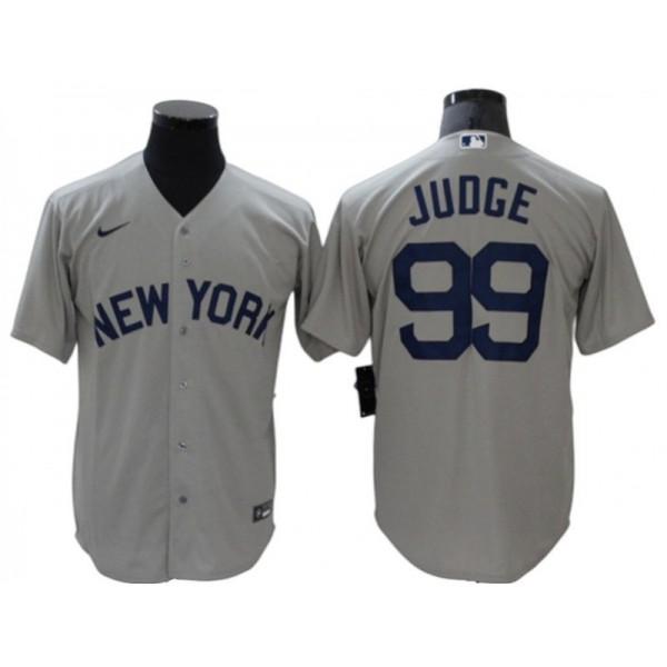 New York Yankees #99 Aaron Judge Gray Away Limited Jersey