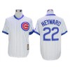 Chicago Cubs #22 Jason Heyward Cooperstown Collection Throwback Jersey - White/Blue