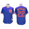 Chicago Cubs #22 Jason Heyward Cooperstown Collection Throwback Jersey - White/Blue