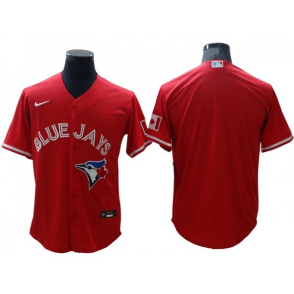 Toronto Blue Jays Blank Red Cool Base Jersey