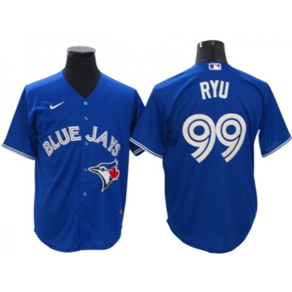 Toronto Blue Jays #99 Hyun-Jin Ryu Royal Cool Base Jersey