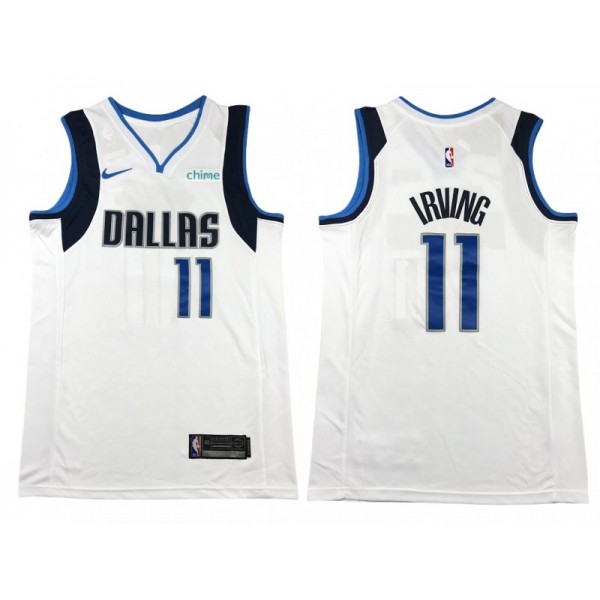 Dallas Mavericks #11 Kyrie Irving White Swingman Jersey