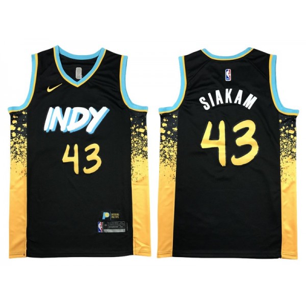 Indiana Pacers #43 Pascal Siakam 2023-24 Black City Edition Swingman Jersey