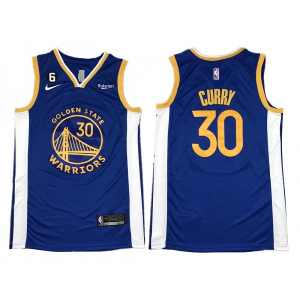 Golden State Warriors #30 Stephen Curry Blue Swingman Jersey