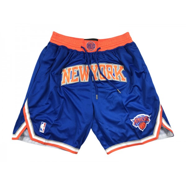 New York Knicks Just Don "New York" Blue Basketball Shorts