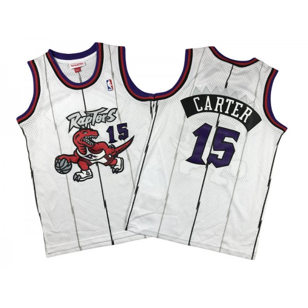 Toronto Raptors #15 Vince Carter White 1998/99 Throwback Jersey