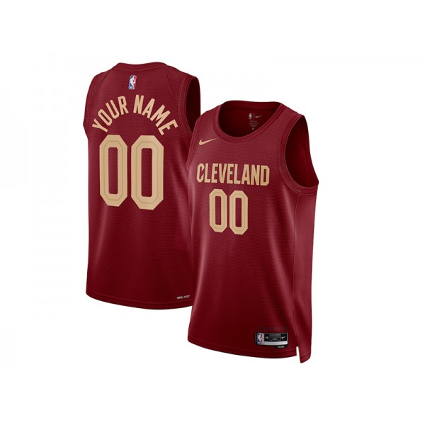 Cleveland Cavaliers #00 Burgundy Swingman Custom Jersey