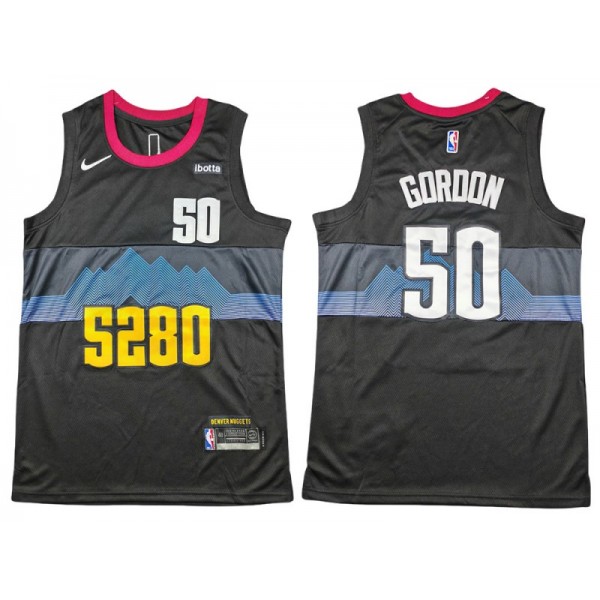 Denver Nuggets #50 Aaron Gordon 2023-24 Black City Edition Swingman Jersey