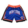 New York Knicks "New York" Blue City Edition Basketball Shorts