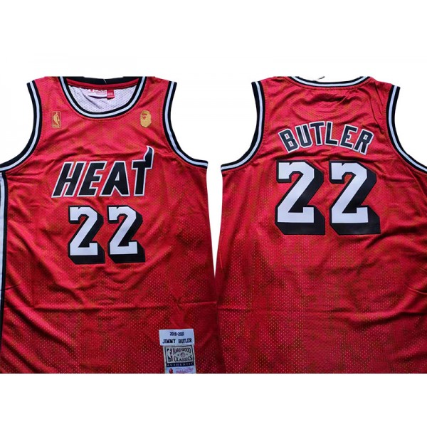 Miami Heat #22 Jimmy Butler Red Throwback Jersey