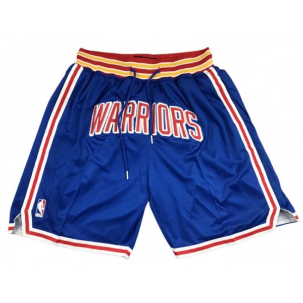 Golden State Warriors Just Don "Warriors" Blue Classic Edition Basketball Shorts