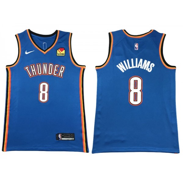 Oklahoma City Thunder #8 Jalen Williams Blue Swingman Jersey