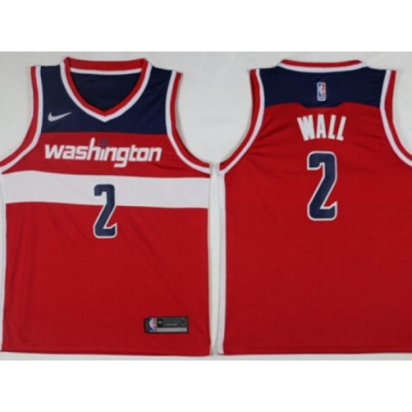 Washington Wizards #2 John Wall Red Swingman Jersey