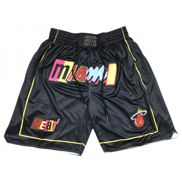 Miami Heat Just Don "Miami" Black City Edition Basketball Shorts