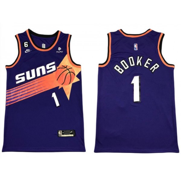 Phoenix Suns #1 Devin Booker 2022/23 Purple Classic Edition Swingman Jersey