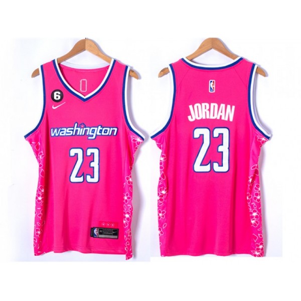 Washington Wizards #23 Michael Jordan 2022/23 Pink City Edition Swingman Jersey