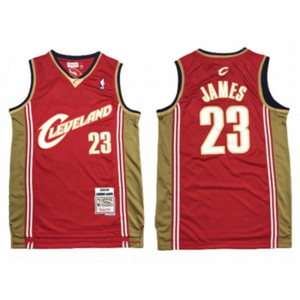 Cleveland Cavaliers #23 LeBron James Red 2003/04 Hardwood Classics Jersey