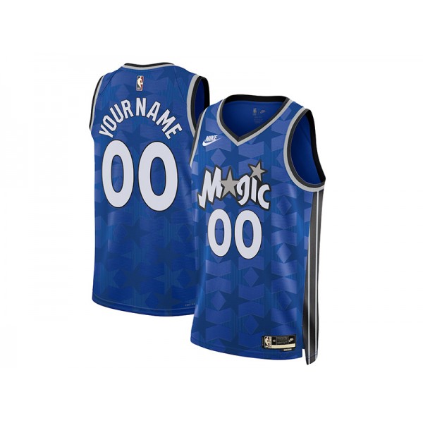 Orlando Magic #00 Blue Classic Edition Swingman Custom Jersey