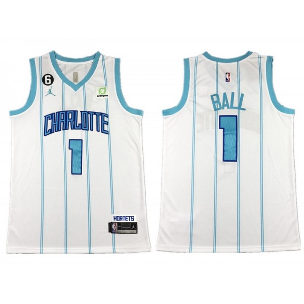 Charlotte Hornets #1 LaMelo Ball White Swingman Jersey