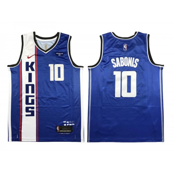 Sacramento Kings #10 Domantas Sabonis Blue 2023/24 City Edition Swingman Jersey