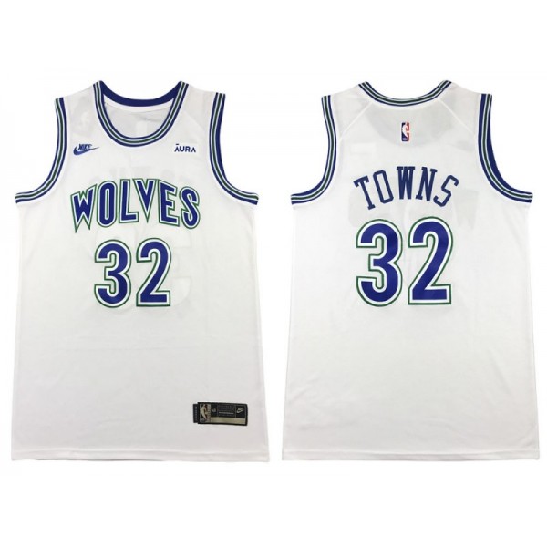 Minnesota Timberwolves #32 Karl-Anthony Towns 2023-24 White Classic Edition Swingman Jersey