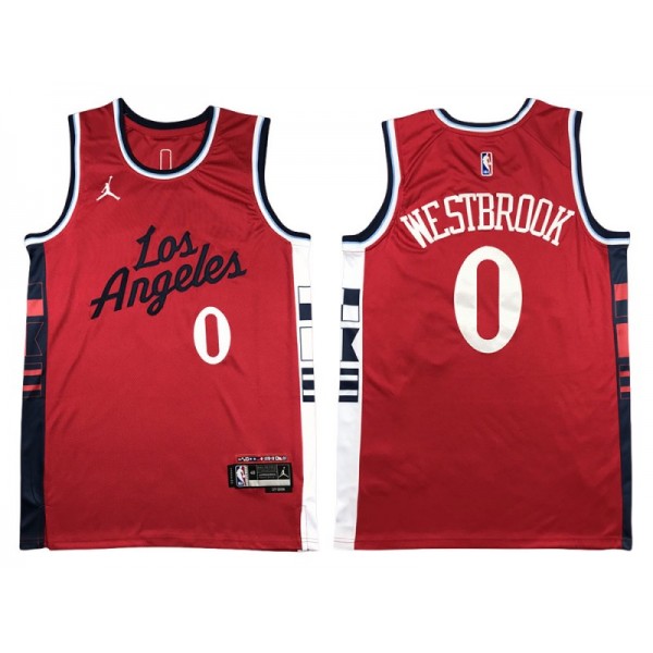 Los Angeles Clippers #0 Russell Westbrook Red 2024/25 Swingman Jersey