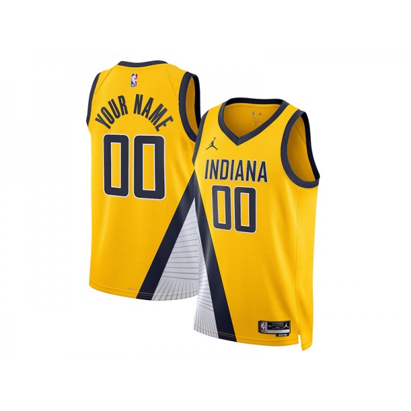 Indiana Pacers #00 Yellow Swingman Custom Jersey