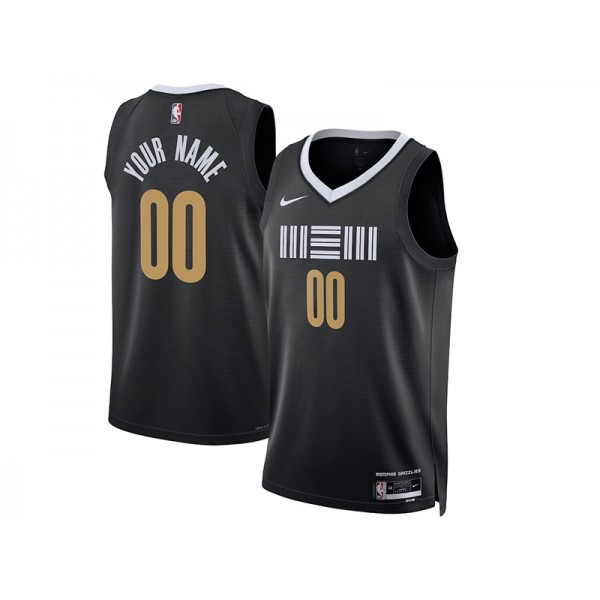 Memphis Grizzlies #00 Black 2023/24 City Edition Swingman Custom Jersey