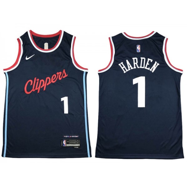 Los Angeles Clippers #1 James Harden Navy 2024/25 Swingman Jersey