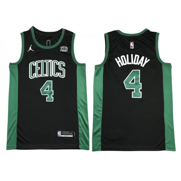 Boston Celtics #4 Jrue Holiday Black Swingman Jersey