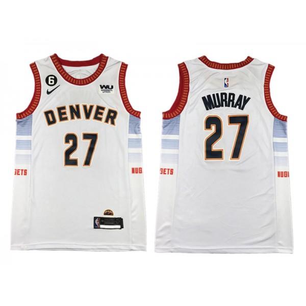 Denver Nuggets #27 Jamal Murray White 2022/23 City Edition Swingman Jersey