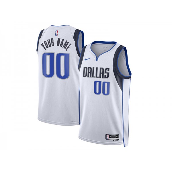 Dallas Mavericks #00 White Swingman Custom Jersey