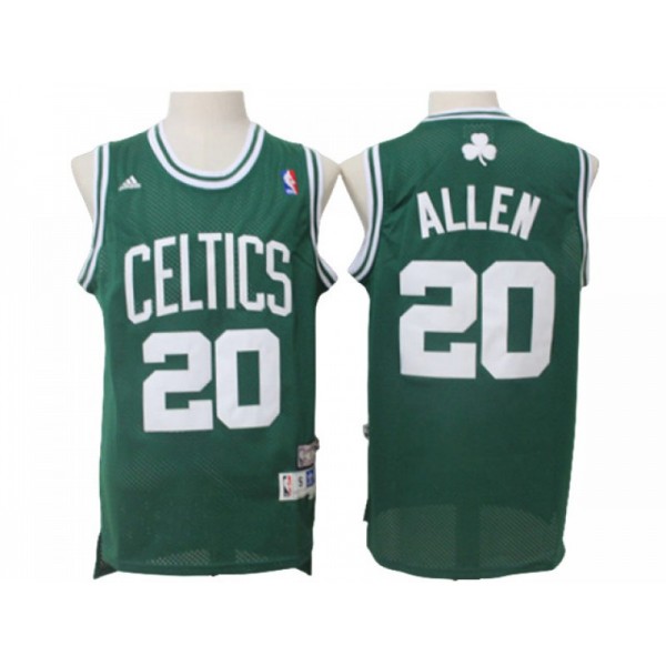 Boston Celtics #20 Ray Allen Green Hardwood Classics Jersey