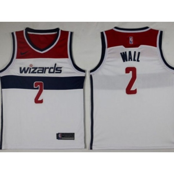 Washington Wizards #2 John Wall White Swingman Jersey