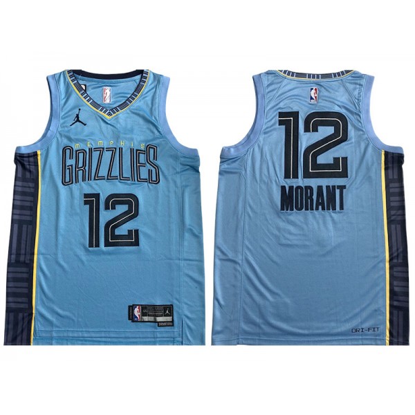 Memphis Grizzlies #12 Ja Morant 2022/23 Light Blue Swingman Jersey