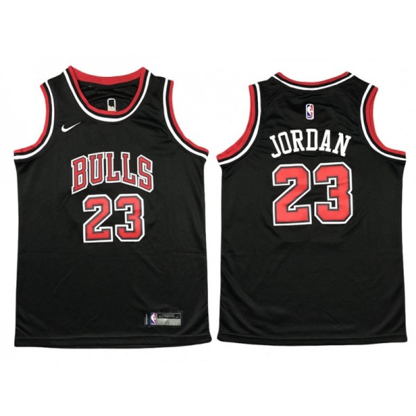 Chicago Bulls #23 Michael Jordan Black Swingman Jersey